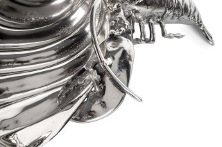 Kare Design KARE chłodziarka na napoje / patera LOBSTER srebrna