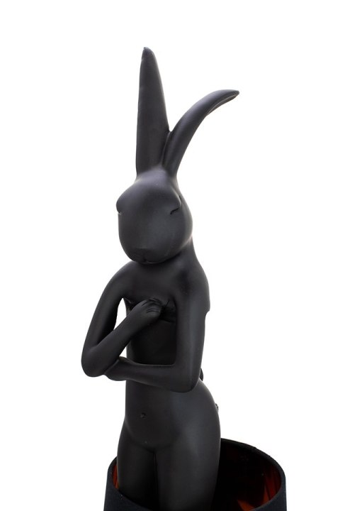 Kare Design KARE lampa stołowa RABBIT 50 cm czarna / czarna