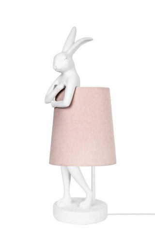 Kare Design KARE lampa stołowa RABBIT 68 cm biała / róźowa