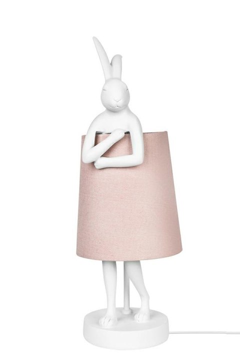 Kare Design KARE lampa stołowa RABBIT 68 cm biała / róźowa