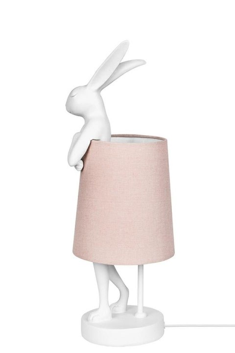 Kare Design KARE lampa stołowa RABBIT 68 cm biała / róźowa