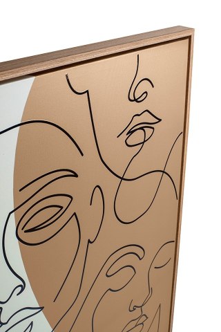 Kare Design KARE obraz FACCIA ARTE TRI COLORE 90x120 cm