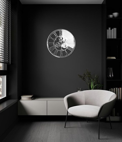 Kare Design KARE zegar GEAR 60 srebrny
