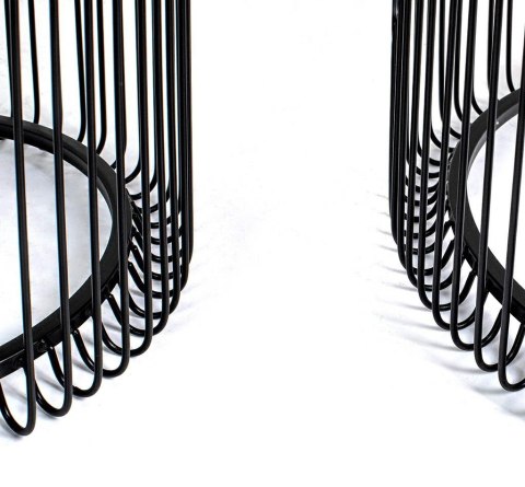 Kare Design KARE zestaw stolików kawowych WIRE 44 cm czarny
