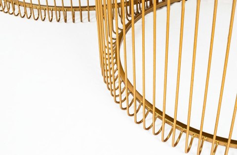 Kare Design KARE zestaw stolików kawowych WIRE mosiądz