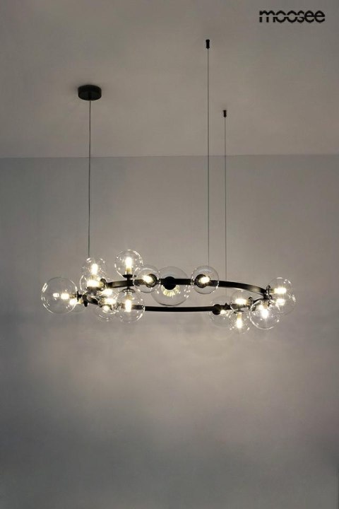 Moosee MOOSEE lampa wisząca ALURE 120 czarna