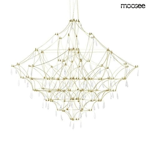 Moosee MOOSEE lampa wisząca CONSTELATION 120 GOLD - LED, stal szczotkowana