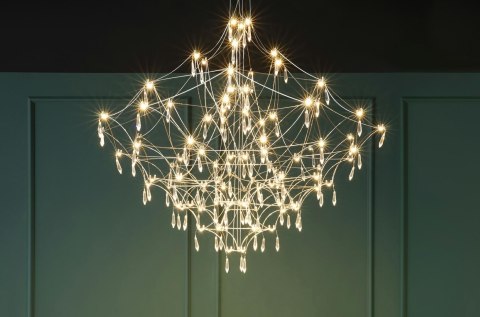 Moosee MOOSEE lampa wisząca CONSTELATION 77 GOLD - LED, stal szczotkowana