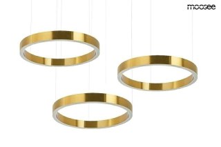 Moosee MOOSEE lampa wisząca RING 40 + 40 + 40 złota na jednej podsufitce