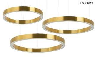 Moosee MOOSEE lampa wisząca RING 80 + 80 + 100 złota na jednej podsufitce