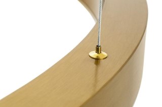 Moosee MOOSEE lampa wisząca RING 80 + 80 + 100 złota na jednej podsufitce