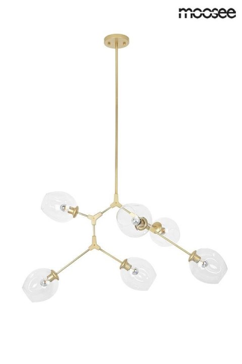 Moosee MOOSEE lampa wisząca SPLIT 6 złota