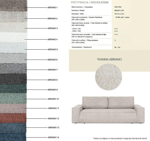 King Home Sofa PILLOW z funkcją spania jasny beż
