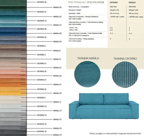 King Home Sofa PILLOW z funkcją spania jasny beż