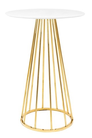 King Home Stolik barowy GLAM 60 biały