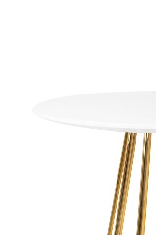 King Home Stolik barowy GLAM 60 biały