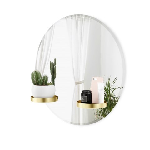 Umbra UMBRA lustro ścienne PERCH 60 cm mosiężne