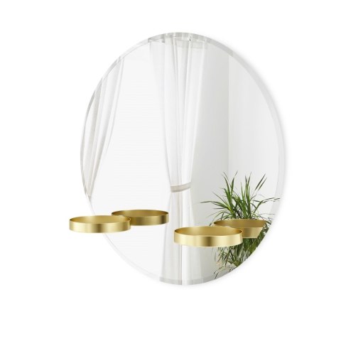 Umbra UMBRA lustro ścienne PERCH 60 cm mosiężne
