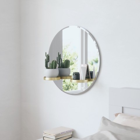 Umbra UMBRA lustro ścienne PERCH 60 cm mosiężne