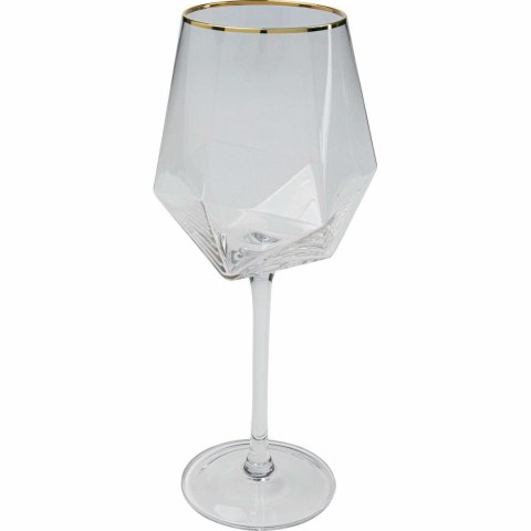 Kare Design KARE komplet 4 kieliszków do wina DIAMOND RIM 525 ml