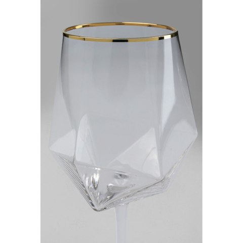 Kare Design KARE komplet 4 kieliszków do wina DIAMOND RIM 525 ml