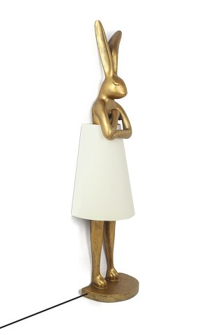 Kare Design KARE lampa podłogowa RABBIT 150 cm biała / złota