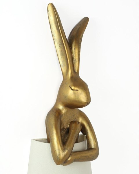 Kare Design KARE lampa podłogowa RABBIT 150 cm biała / złota