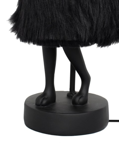 Kare Design KARE lampa stołowa RABBIT FUR 50 cm czarna / złota