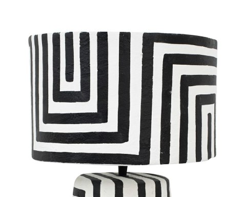 Kare Design KARE lampa stołowa STRISCE 44 cm biało-czarna