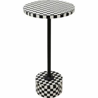 Kare Design KARE stolik DOMERO CHESS 25 biało-czarny