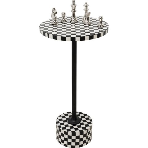 Kare Design KARE stolik DOMERO CHESS 25 biało-czarny