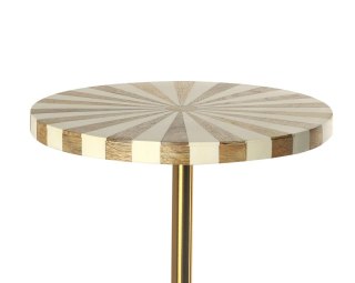 Kare Design KARE stolik DOMERO CIRQUE 25 biało-złoty