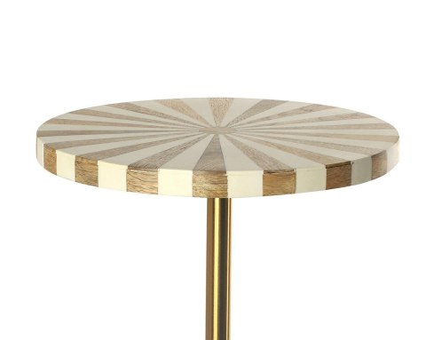 Kare Design KARE stolik DOMERO CIRQUE 25 biało-złoty