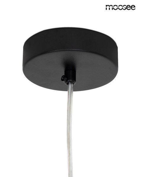 Moosee MOOSEE lampa wisząca ALURE OVAL 120 czarna/mleczna