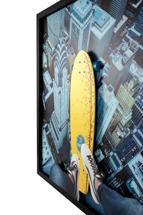 King Home Obraz BIG CITY SKATER 130x130 cm