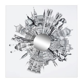 King Home Obraz CRAZY WORLD 180x180 cm