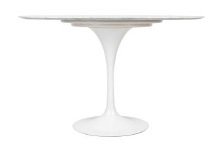 King Home Stół TULIP MARBLE 120 CARRARA biały - marmur, metal