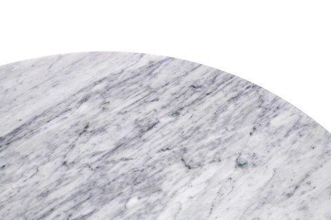 King Home Stół TULIP MARBLE 90 CARRARA biały - marmur, metal