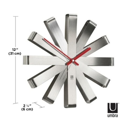 Umbra UMBRA zegar RIBBON - stal