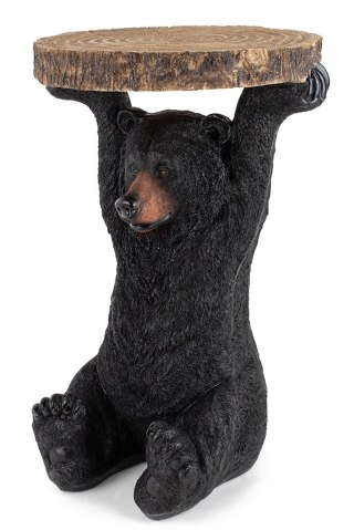 Kare Design KARE stolik BEAR 53x33 cm drewniany / czarny