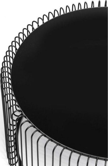 Kare Design KARE zestaw stolików kawowych WIRE czarny