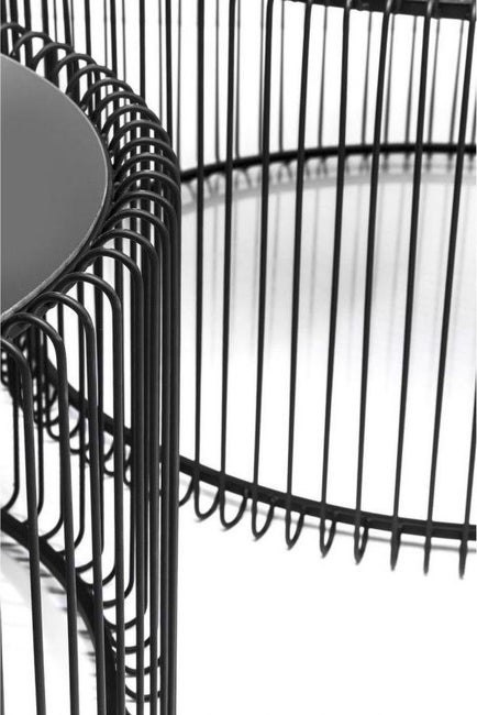 Kare Design KARE zestaw stolików kawowych WIRE czarny