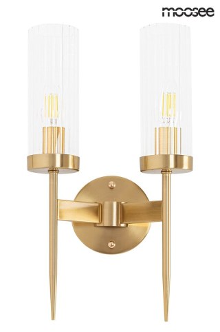 Moosee MOOSEE lampa ścienna TORCH TWIN złota