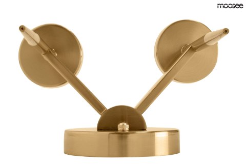 Moosee MOOSEE lampa ścienna TORCH TWIN złota