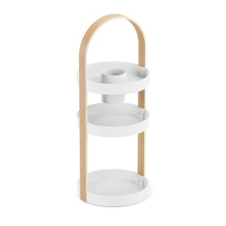 Umbra UMBRA organizer na kosmetyki BELLWOOD biały naturalny