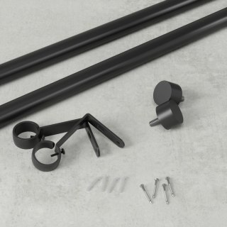 Umbra UMBRA pojedynczy karnisz CAPPA 91-168 cm szczotkowana czerń