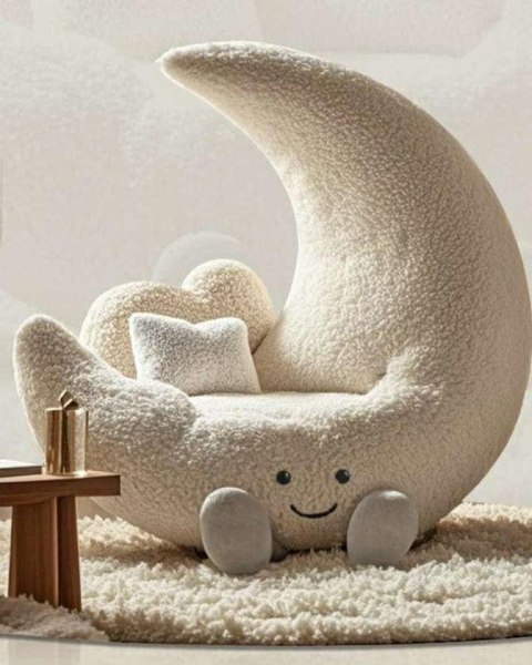 King Home Fotel dziecięcy MOON biały
