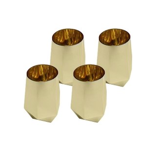 Kare Design KARE komplet 4 szklanek DIAMOND 510 ml złoty
