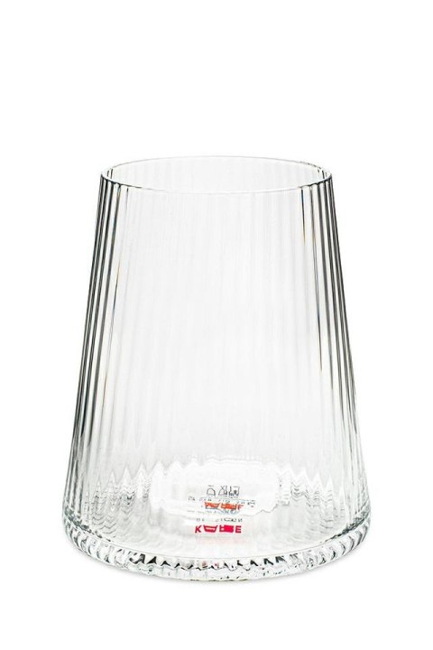 Kare Design KARE komplet 4 szklanek RIFFLE 440ml transparentny