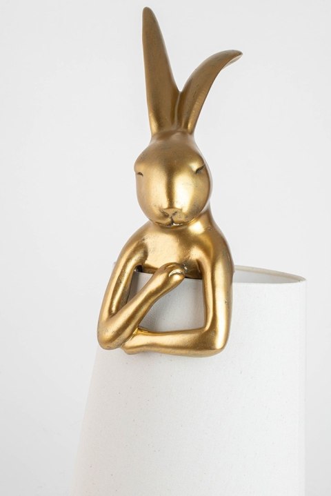 Kare Design KARE lampa stołowa RABBIT 68 cm złota / biała